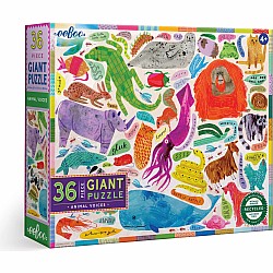 Eeboo "Animal Voices" (36 pc Giant Floor Puzzle)