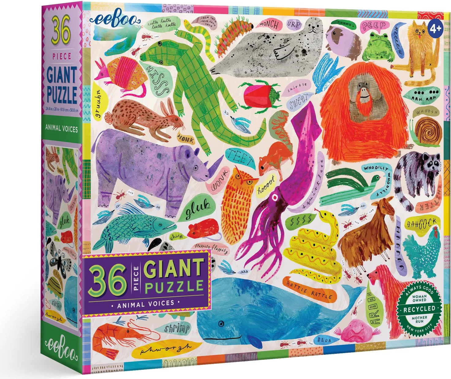 Animal Voices 36 Piece Giant Floor Puzzle