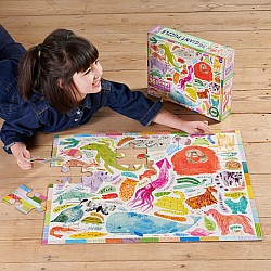 Eeboo "Animal Voices" (36 pc Giant Floor Puzzle)