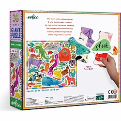 Eeboo "Animal Voices" (36 pc Giant Floor Puzzle)