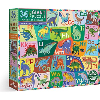 Eeboo "Alphabet of Dinosaurs" (36 pc Giant Puzzle)