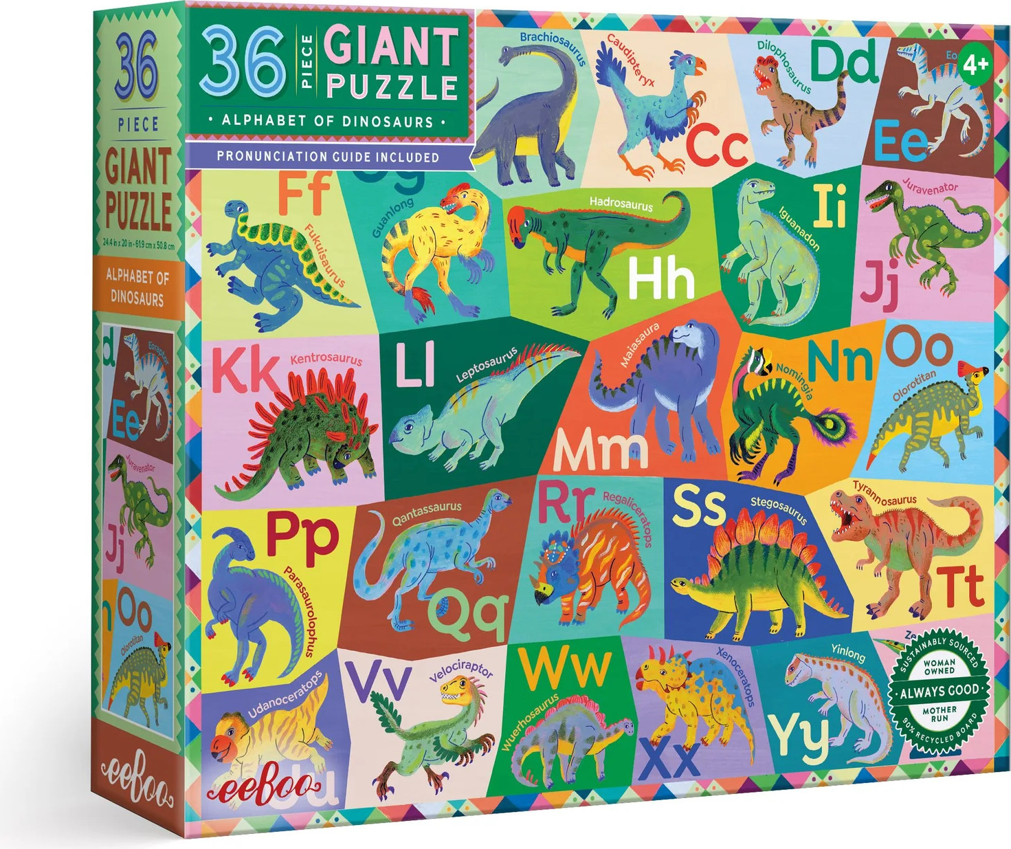 Alphabet of Dinosaurs 36 Piece Giant Puzzle