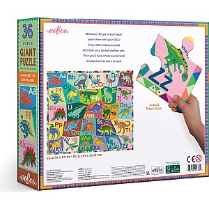 Alphabet of Dinosaurs 36 Piece Giant Puzzle