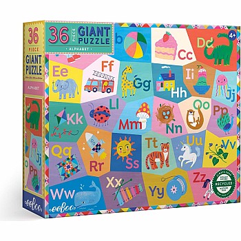 Eeboo "Alphabet" (36 pc Giant Puzzle)