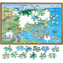 Geographical Terms 100 Piece Puzzle