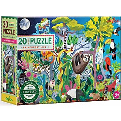 Eeboo "Rainforest Life" (20 Pc Jumbo Puzzle)