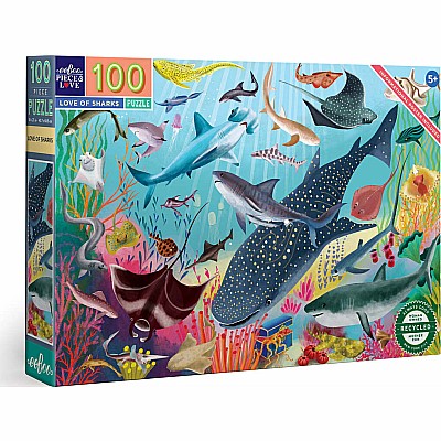 Love of Sharks 100 Piece Puzzle