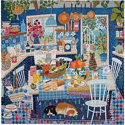 Eeboo "Blue Kitchen" (1000 Pc Puzzle)