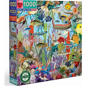 Gems And Fish 1000 Piece Puzzle