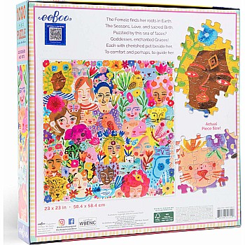 Eeboo "Goddesses and Pets" (1000 Pc Puzzle)