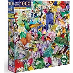 Eeboo "Hummingbirds and Gems" (1000 Pc Puzzle)