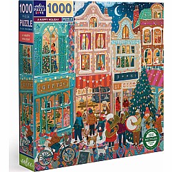 Eeboo "A Happy Holiday" (1000 Pc Puzzle)
