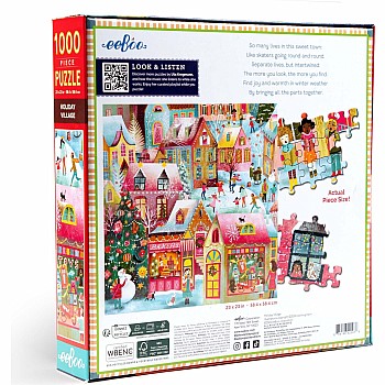 Eeboo "Holiday Village' (1000 pc Square Puzzle)