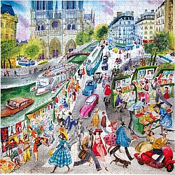 Paris Bookseller 1000 Piece Puzzle