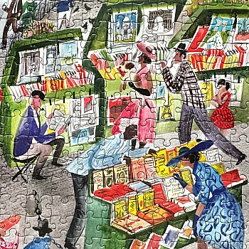 Eeboo "Paris Bookseller" (1000 Pc Puzzle)