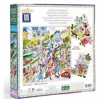 Eeboo "Paris Bookseller" (1000 Pc Puzzle)