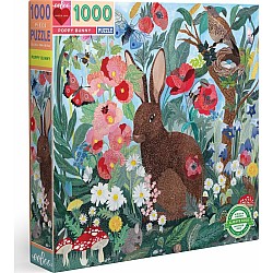 Eeboo "Poppy Bunny" (1000 Pc Puzzle)