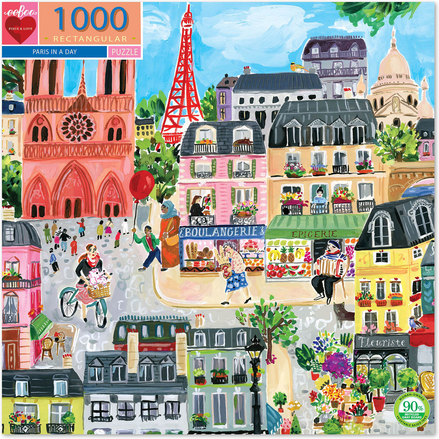 Puzzle Paris in a day - 1000 pièces
