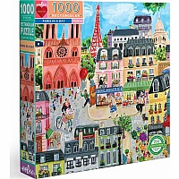 1000 pc Paris in a Day Rectangle Puzzle