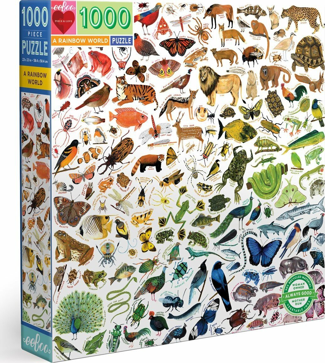 A Rainbow World 1000 Piece Puzzle - Over the Rainbow