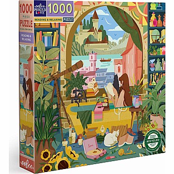 Eeboo "Reading and Relaxing" (1000 Pc Puzzle)