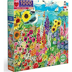 Eeboo "Seagull Garden" (1000 Pc Rectangle Puzzle)