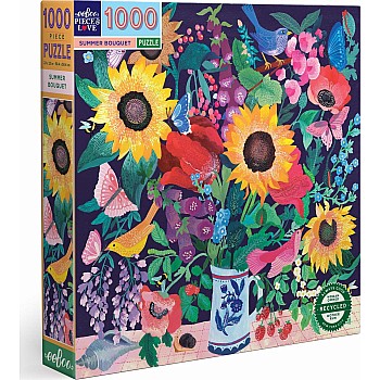 Eeboo "Summer Bouquet" (1000 Pc Puzzle)
