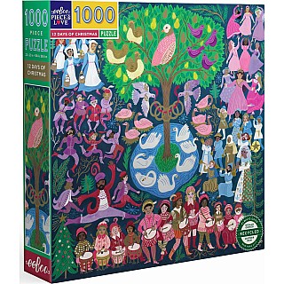 12 Days of Christmas 1000 Piece Puzzle