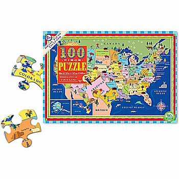 Eeboo "This Land Is Your Land" (100 Pc Puzzle)