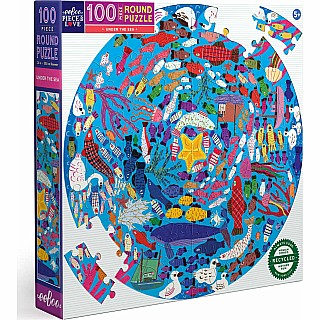 Under the Sea 100 Piece Round Puzzle