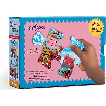 Eeboo "Yumi's Winter Carols" (20 pc Puzzle)