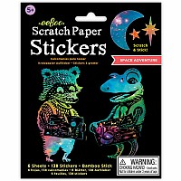Space Adventure Scratch Paper Stickers