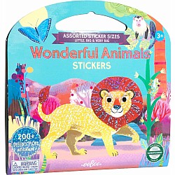 Wonderful Animals Shiny Stickers Book