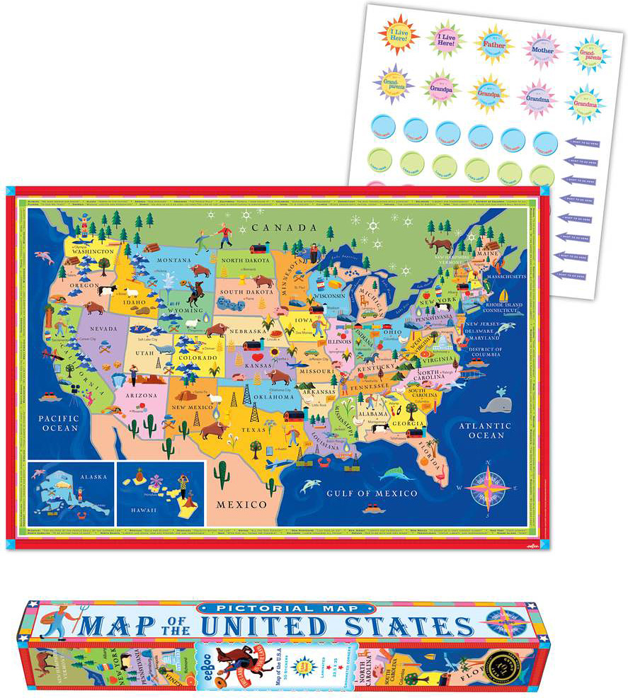 This Land Is Your Land United States Map - Teaching Toys and Books