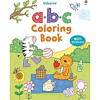Abc Coloring Book with Stickers