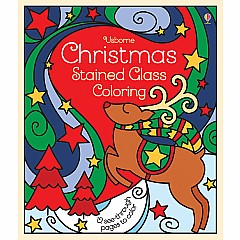 Christmas Stained Glass Coloring
