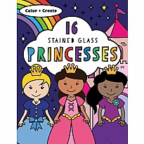 Stained Glass Coloring Princesses