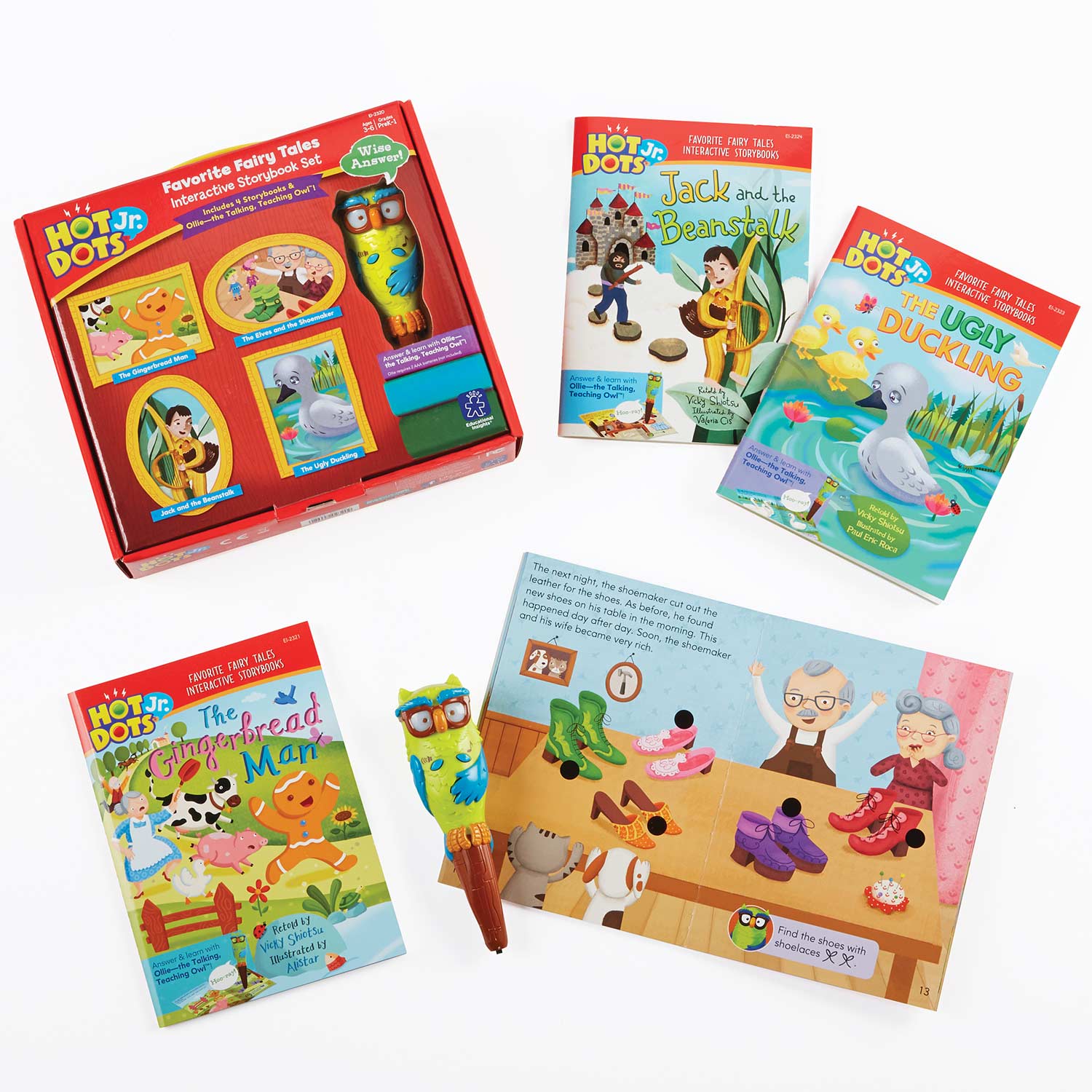 Hot Dots Jr. Favorite Fairy Tales Interactive Storybook Set with Ollie Pen  - The Toy Box Hanover
