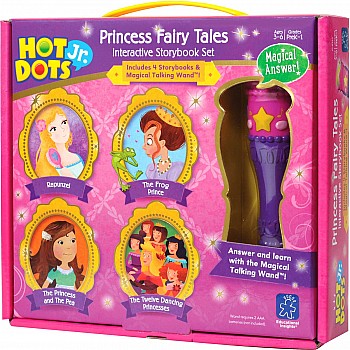 Hot Dots Jr. Princess Fairy Tales Set with Magical Talking Wand Pen
