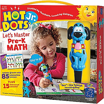Hot Dots Jr. Let's Master Pre-K Math Set with Ace Pen
