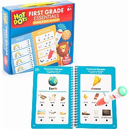 Hot Dots® First Grade Essentials Reading and Math Workbook