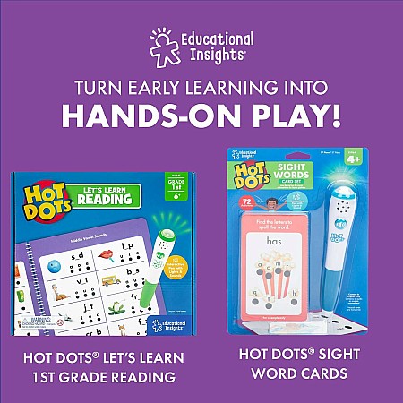 Hot Dots® First Grade Essentials Reading and Math Workbook