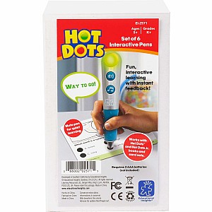 Hot Dots Talking Pen, Set of 6 (Silver Color)