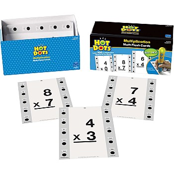 Hot Dots Math Flash Cards - Multiplication
