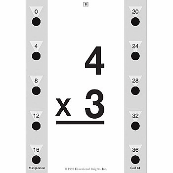 Hot Dots Math Flash Cards - Multiplication