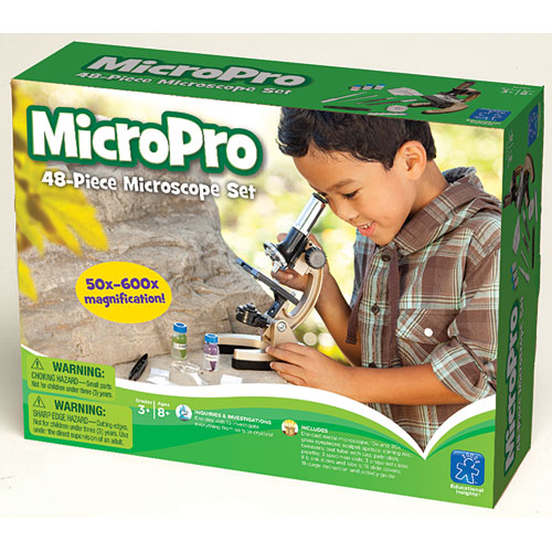 Educational Insights GeoSafari Micropro 48-Piece Microscope Set