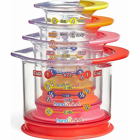 Rainbow Fraction® Liquid Measuring Cups