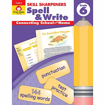 Skill Sharpeners Spell & Write, Grade 6