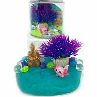 Axolotl (Blue Hawaiian) Mini Play Dough-To-Go Kit