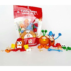 Earth Grown KidDough Play Kit, Funny Faces/Mango Tango